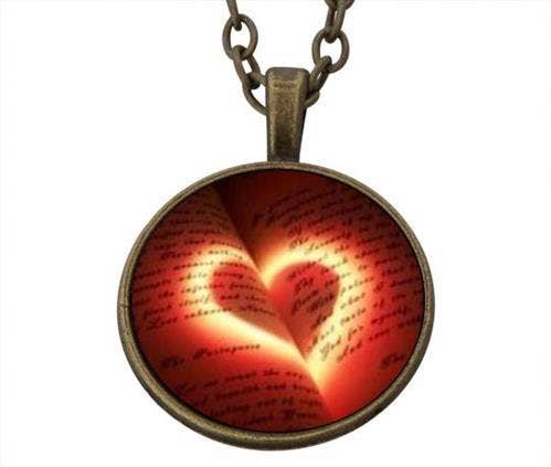 Colgante de la Suerte Corazón Rojo 22mm
