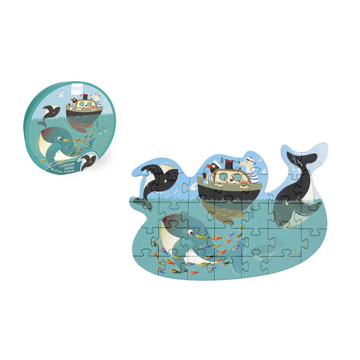 Contour Puzzel - Walvissen