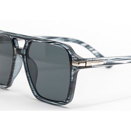 Grey Transparent Square Sunglasses with Dark Lenses – UV400 | Modern Unisex Eyewear