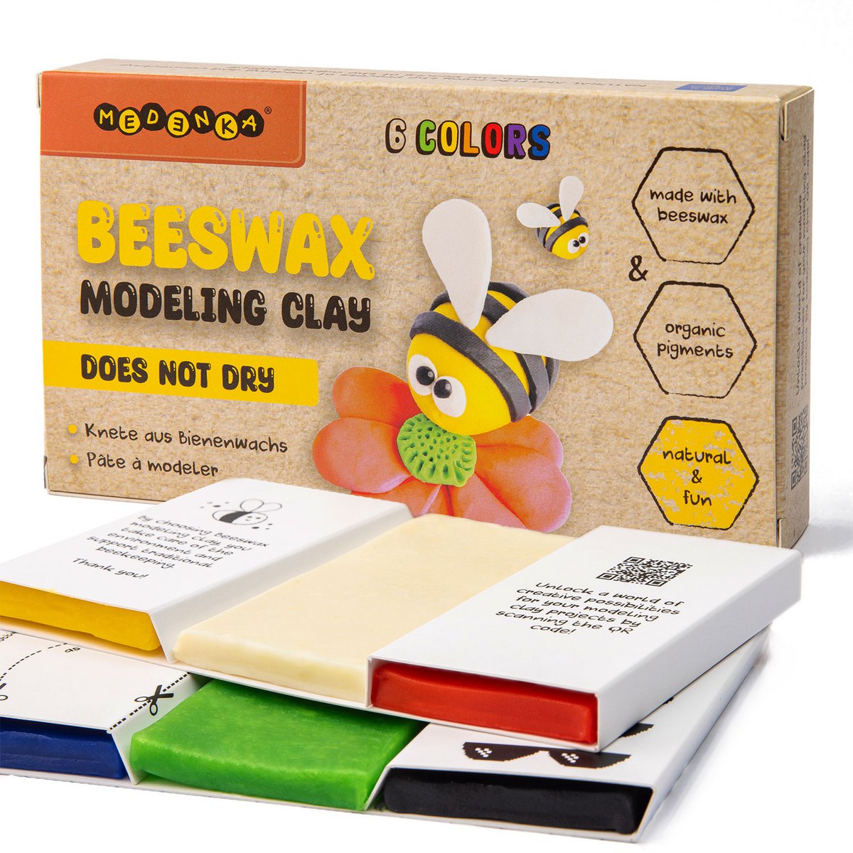 Arcilla para modelar con cera de abejas Medenka