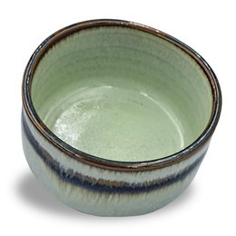 Japansk matcha skål Chawan Wasabi håndlavet af keramik