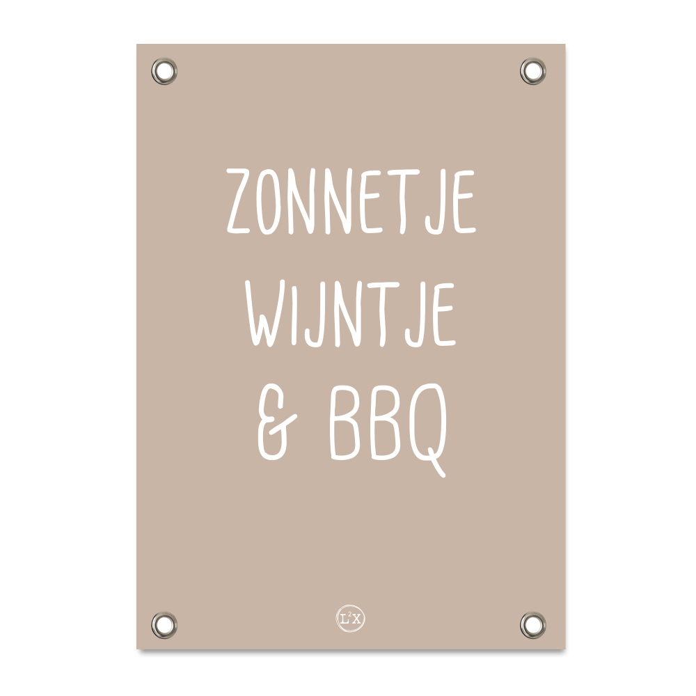 Gartenposter Sonnenwein Grill