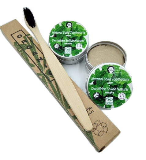 Dentifricio solido certificato organico naturale - uso quotidiano
