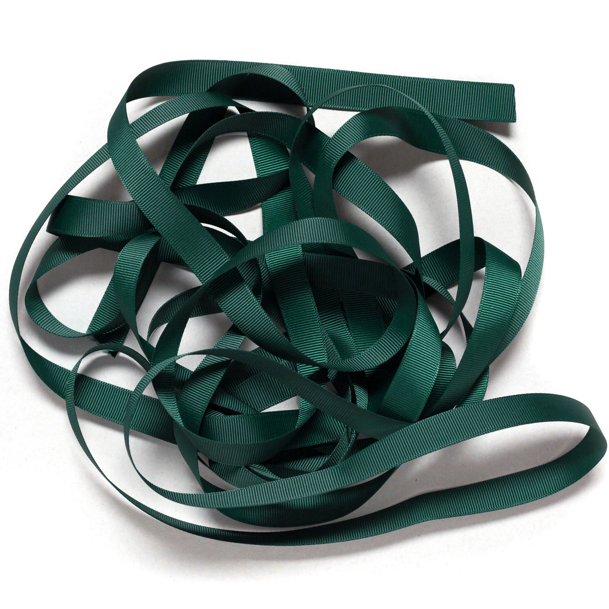 Geschenkband Tannengrün, dunkelgrünes Schleifenband gut zu binden, 16mm x 5m grünes Ripsband zum Weihnachtsgeschenke verpacken