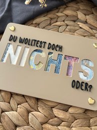 Money gift card - creative packaging for money gifts - financial injection, thank you & gift idea Thank you You didn't want anything