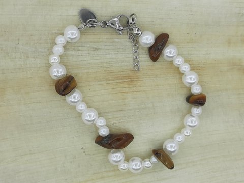 %23273 Tigerauge-Edelsteinarmband für Kinder