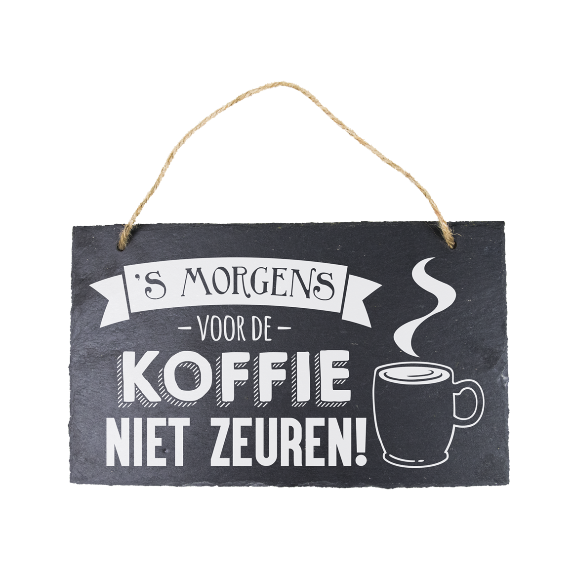 Leisteen - voor de koffie zeuren