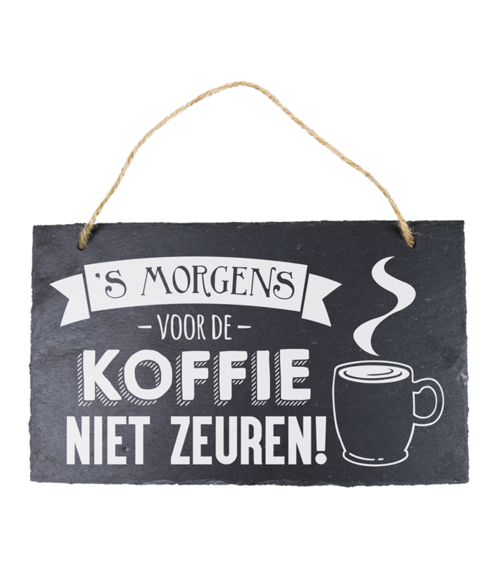 Leisteen - voor de koffie zeuren