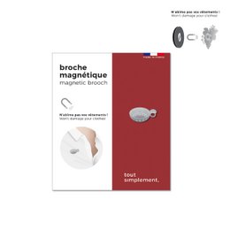 magnetic brooch - oenology - silver tastevin