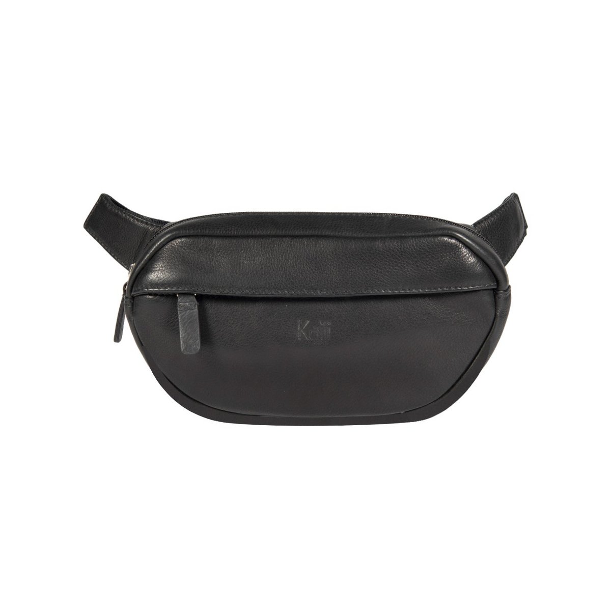 K0012AB | Pouch in genuine full grain leather, with light grain. 4 pockets with zip closure. Polished Nickel Accessories. Black colour. Dimensions: 25 x 13 x 5.5 cm. Packaging: Tnt bag