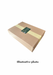 Caja Navideña Muérdago – Oro Metálico (8 paquetes de 3 paquetes)