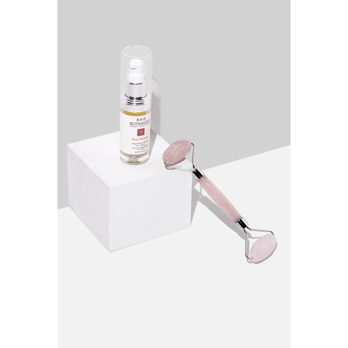 Rose Quartz Dual Action Roller