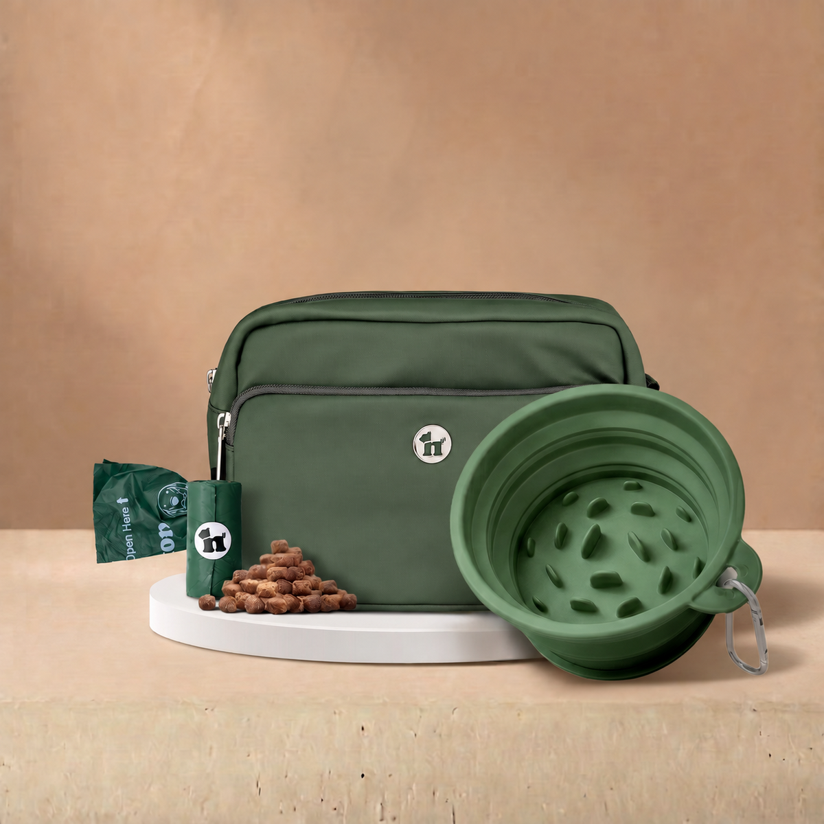 Bag and Bowl Basil Green