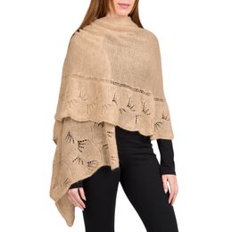 Zoe - Robado con borde perforado en lana de mohair mezclada