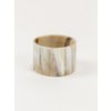 Broad blond horn bracelet 