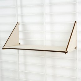 Bæredygtigt vægstativ FENCY - reol laser dobbelt (39x16 cm)