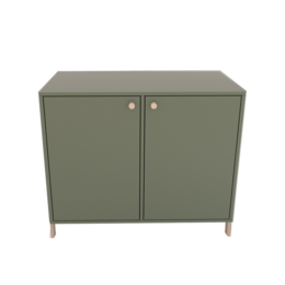 Dresser Polly Basic with doors - Green