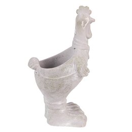 Blumenpot -Hahn 11x10x26 cm grauer Stein