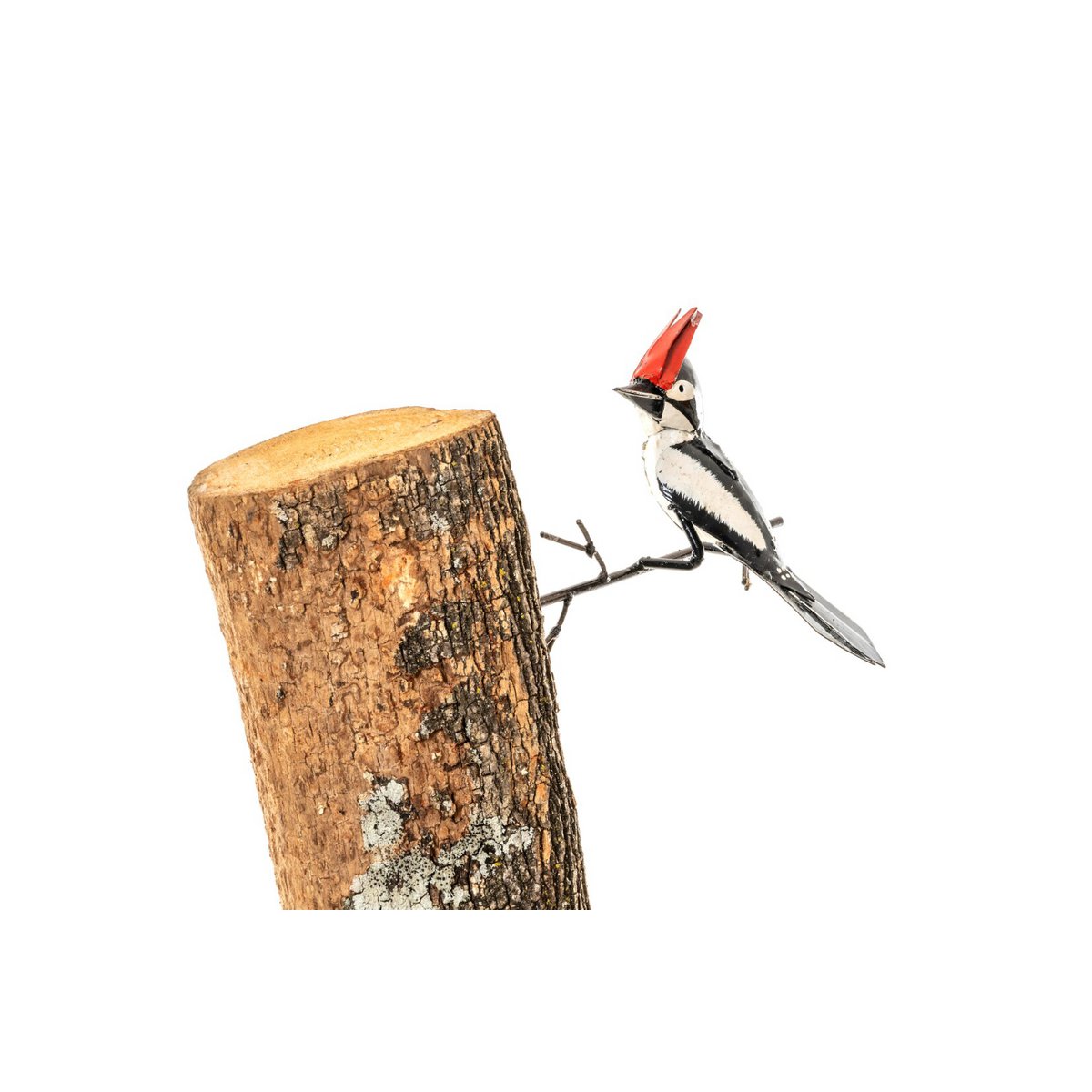 Pic épeiche en métal à coller sur arbre