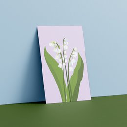 Carte Postale Florale - Muguet