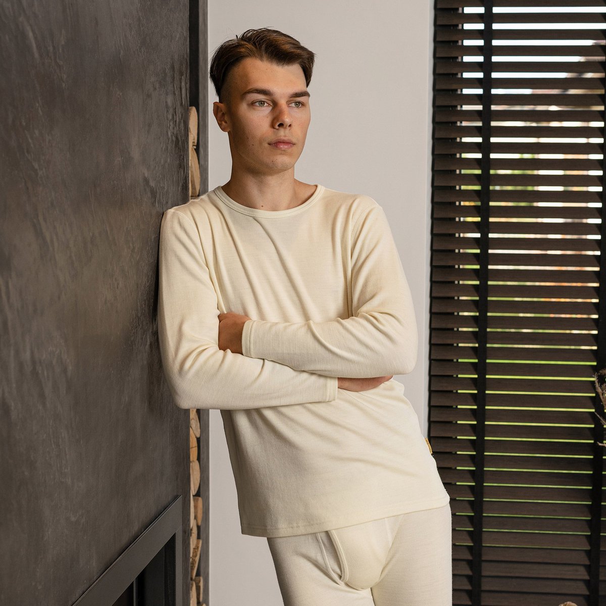 Men's Merino 250 Long Sleeve Crew Natural