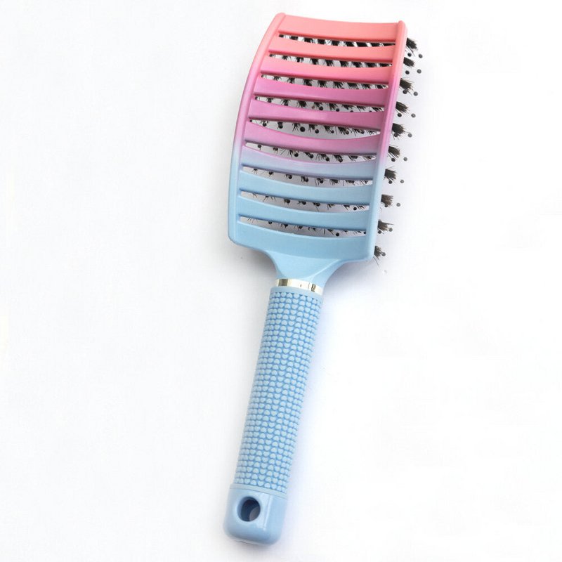 Anti-tangle hair brush pastel ombre