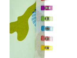 Stofklem Westcott 27x10mm 60 st. kleuren