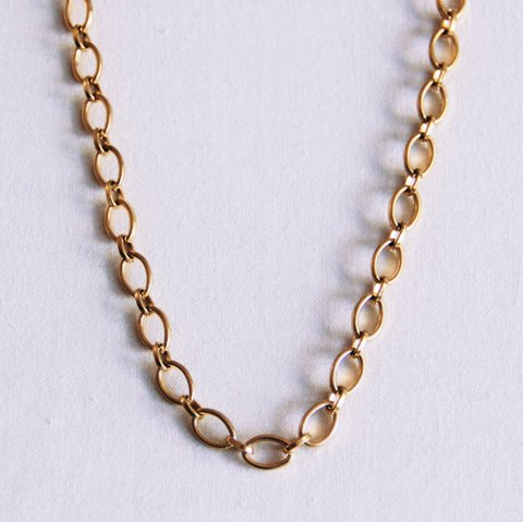 Oval linked necklace