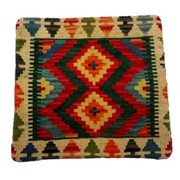 Kilim Handwoven Red Berry Cushion Cover