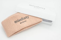 Dame strikket hue hue strikket hue dame gaveæske hvid blød rose