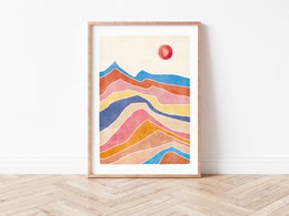 Art Print "Colorful Landscape" | abstract | different sizes