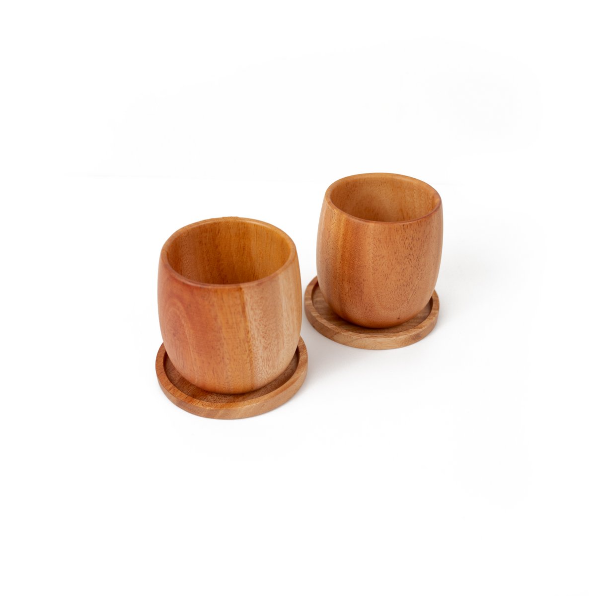 Handmade Coaster  Ø9 cm - Eco-friendly - Khaya Wood