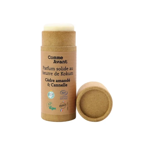 Solid woody perfume with kokum butter