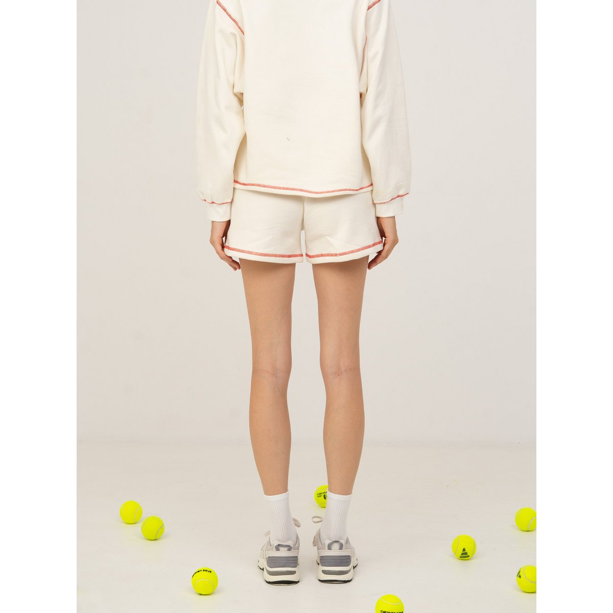 Form White Jersey Sweat Shorts