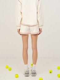 Form White Jersey Sweat Shorts