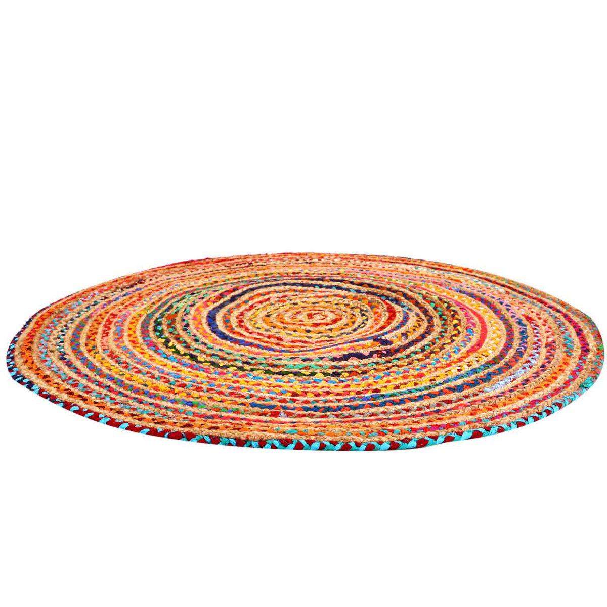 Jute Teppich Tamani bunt