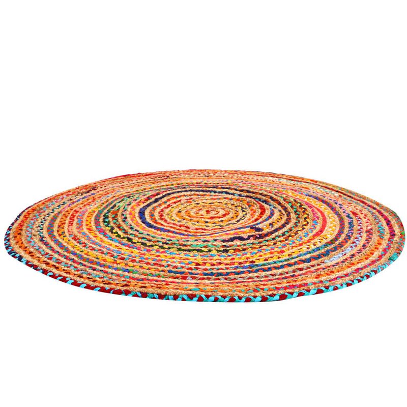 Jute Teppich Tamani bunt