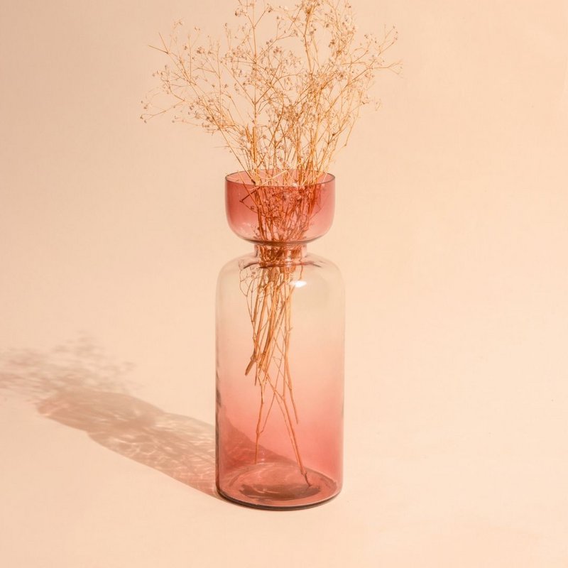 Vase | Handgeblasene, getönte Grande-Size-Farben | Glas