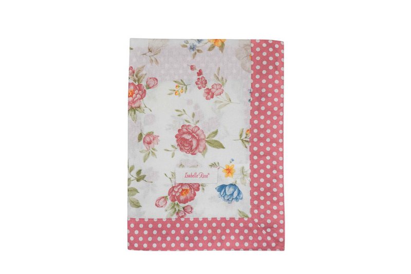 Panno tavolo giardino inglese 100x100 cm rosa Isabelle