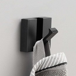 Palermo modern wall coat rack - Black metal coat rack
