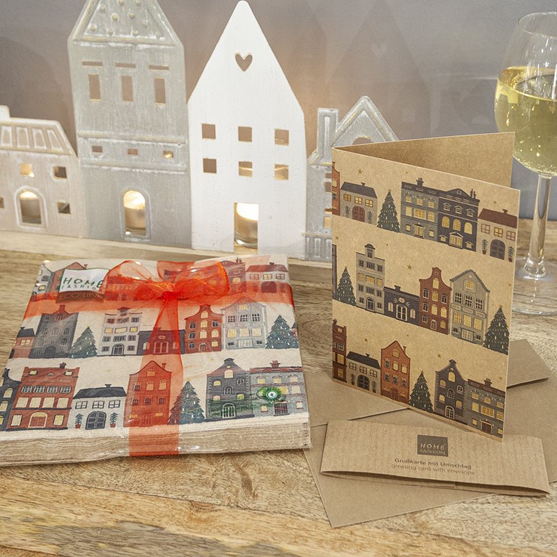 Lunch-Recyclingservietten The Christmas Town