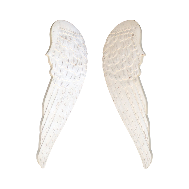 Pair of resin angel wings h 32 x 103 x 3 cm