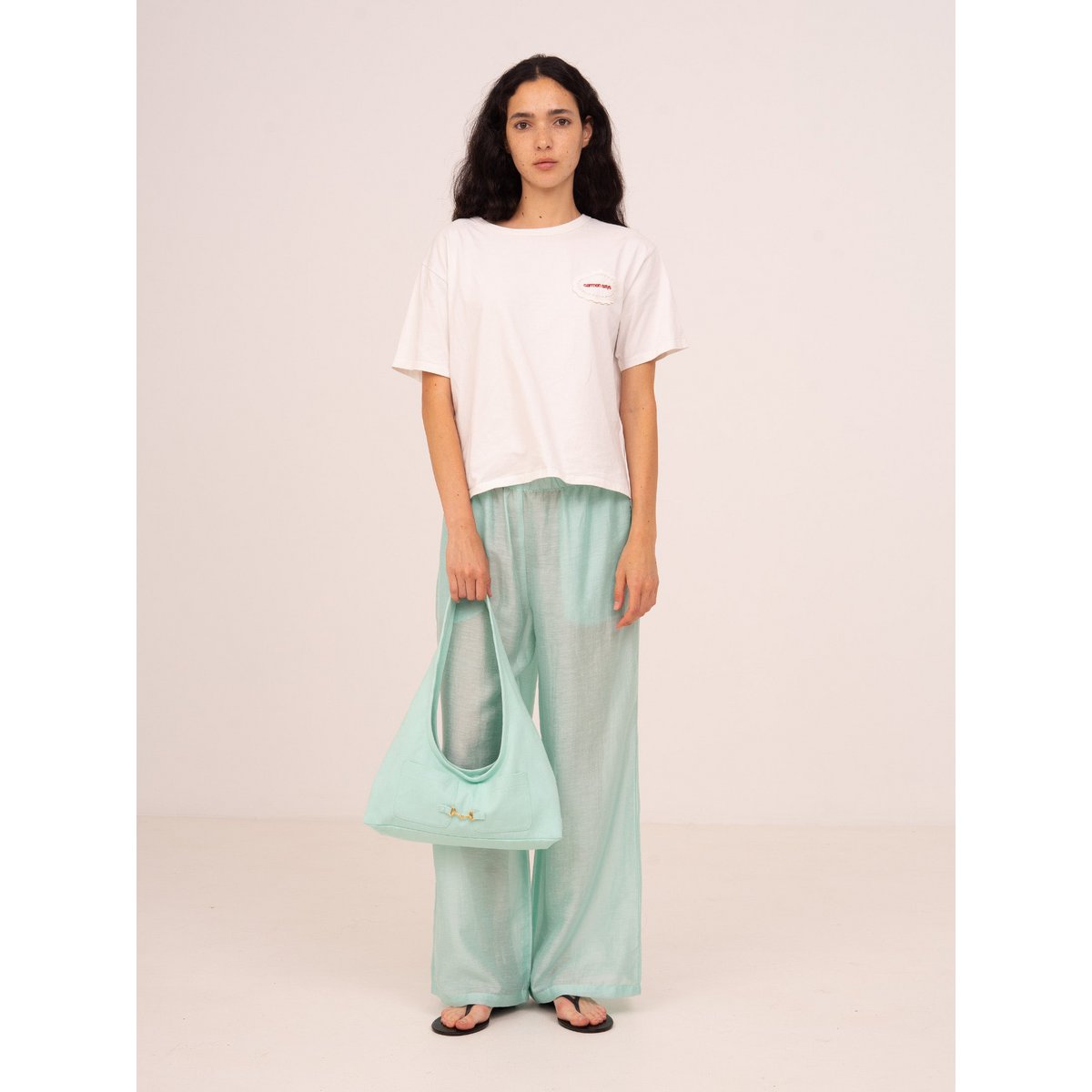 Pantalon décontracté menthe