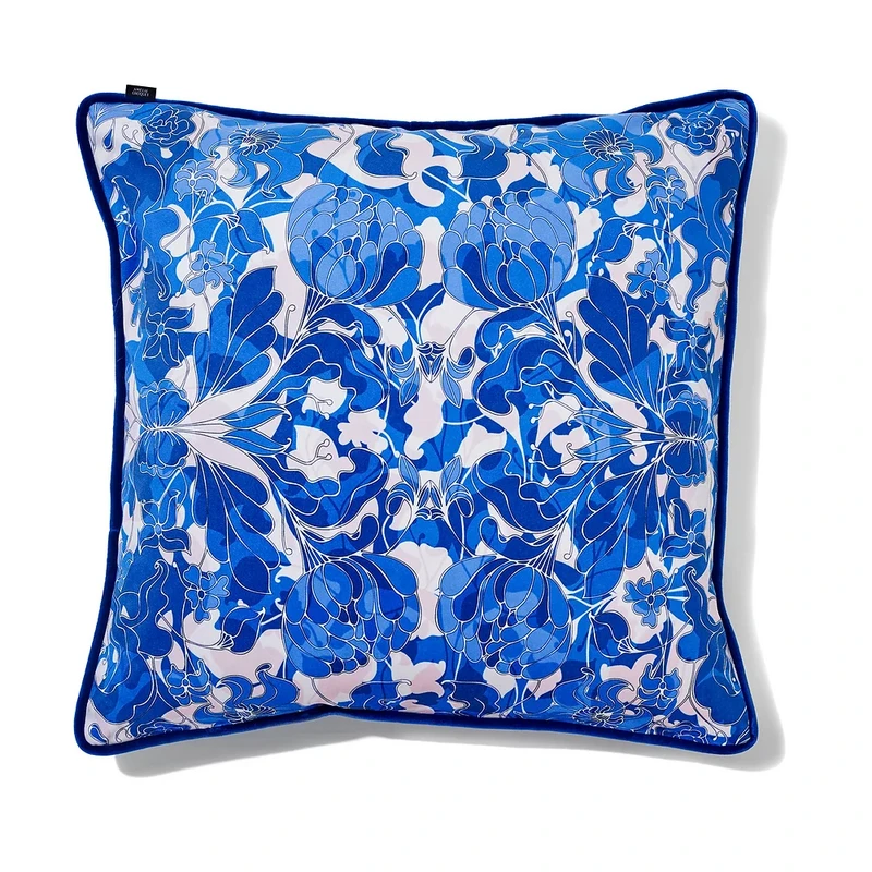 Cushion Au Jardin blue (50x50)