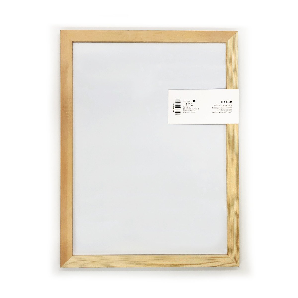 Magnetic chalk board with wooden frame (30x40cm)