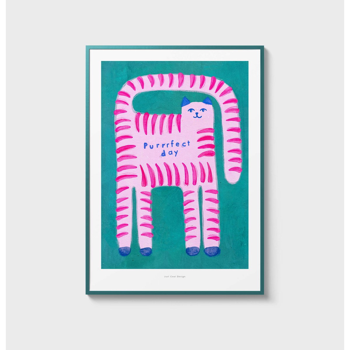 Purrrfecte dag | Illustratie kwekerij Art Print
