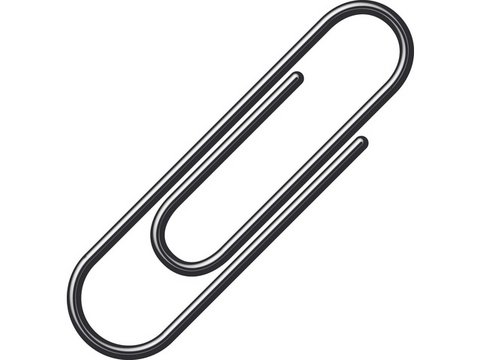 Paperclips Alco 26mm rond doos 100st. zwart