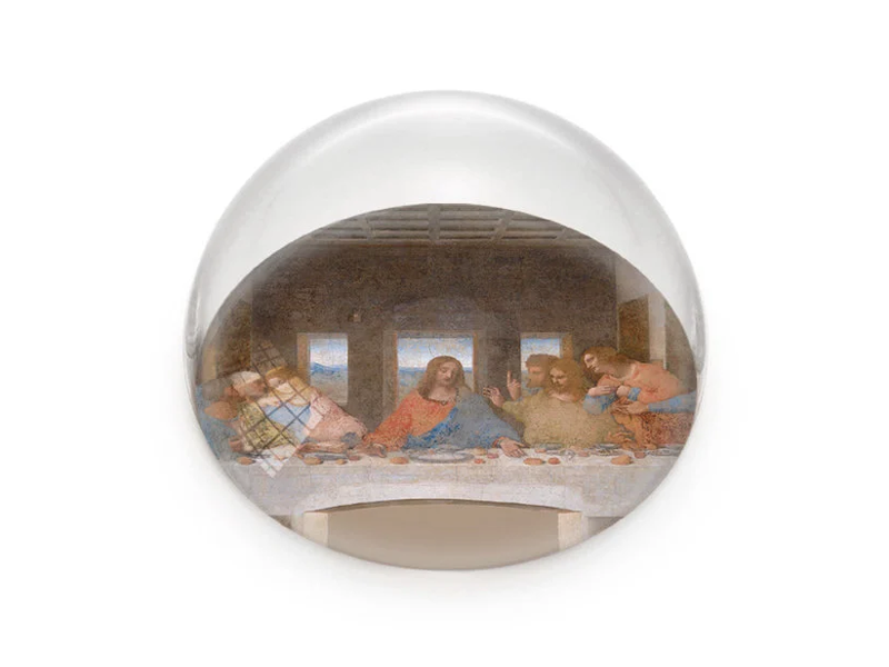 Dôme de verre, Léonard de Vinci, Dernière Cène