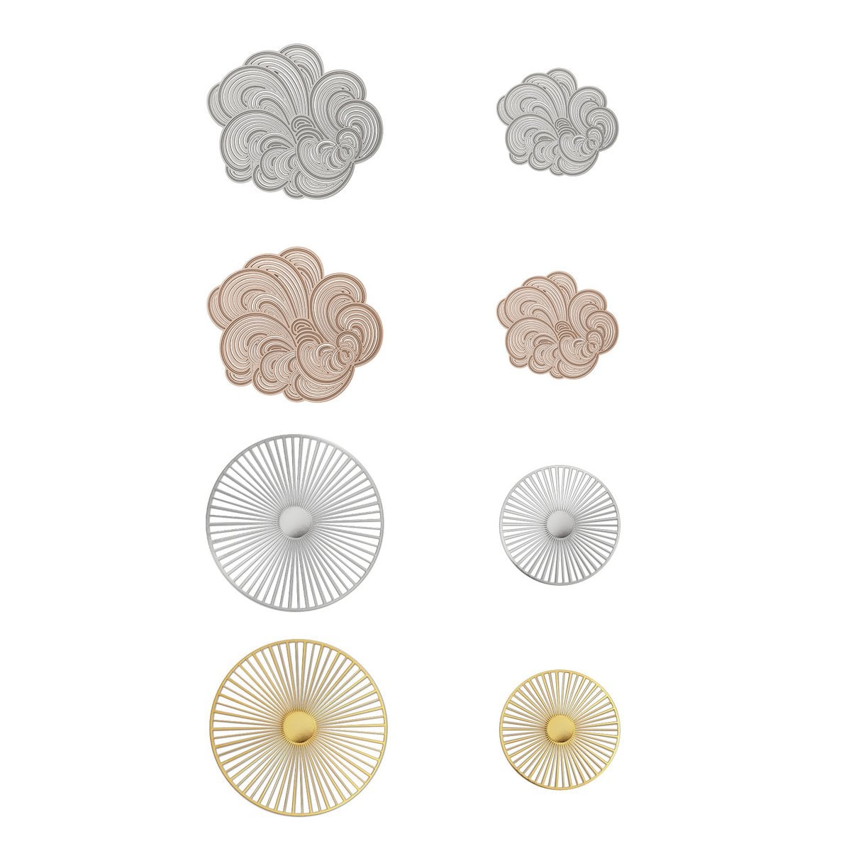 Assortiment van 8 "Mist & Solar" magnetische broches - Design Constance Guisset