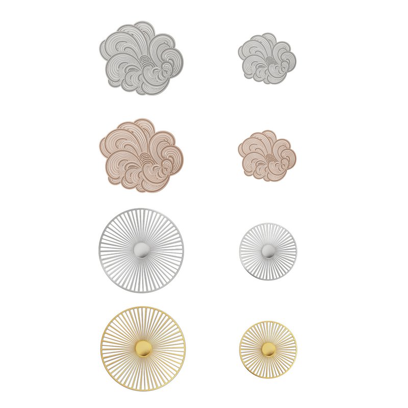 Assortiment van 8 "Mist & Solar" magnetische broches - Design Constance Guisset